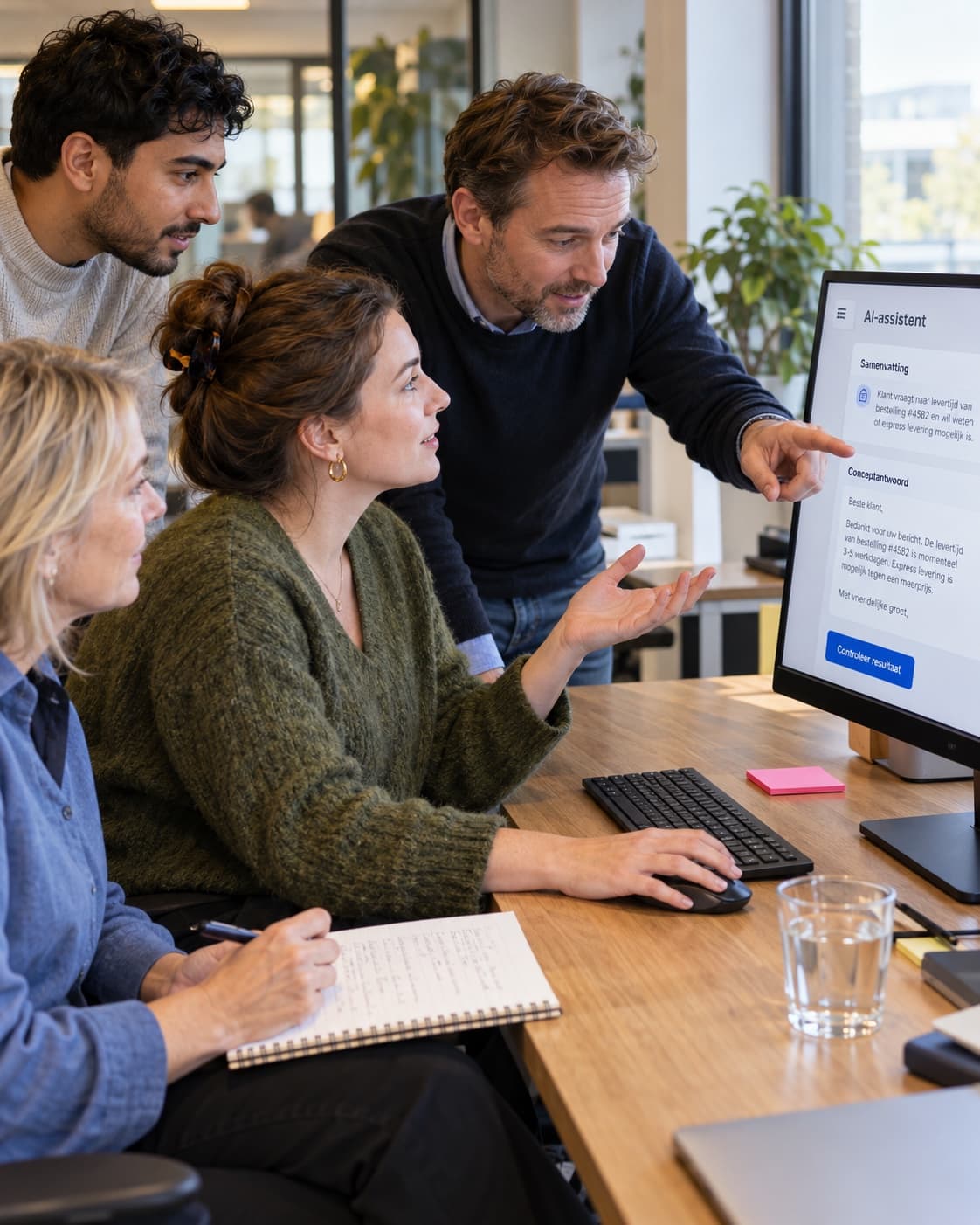 Adoptie: het team leert met de nieuwe oplossing werken